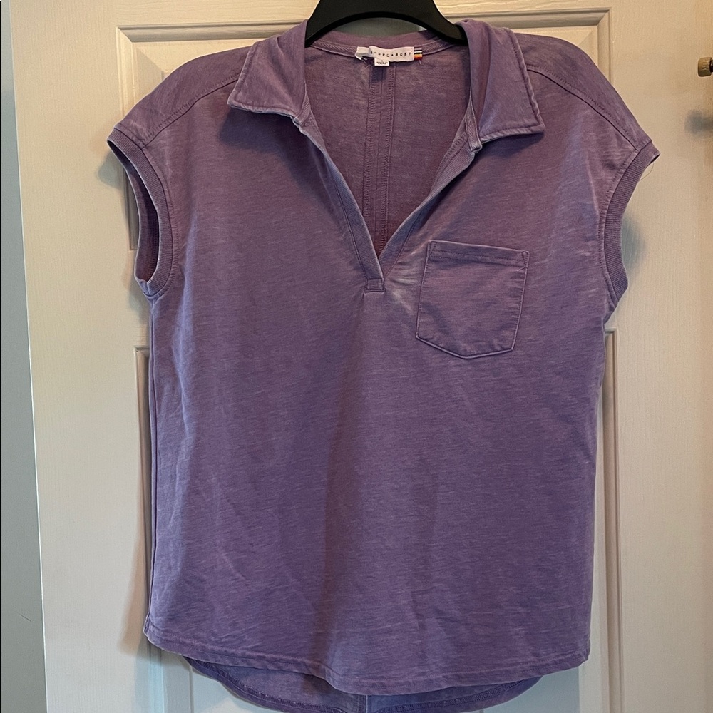 Jane + Delancey V Polo Top with Pocket